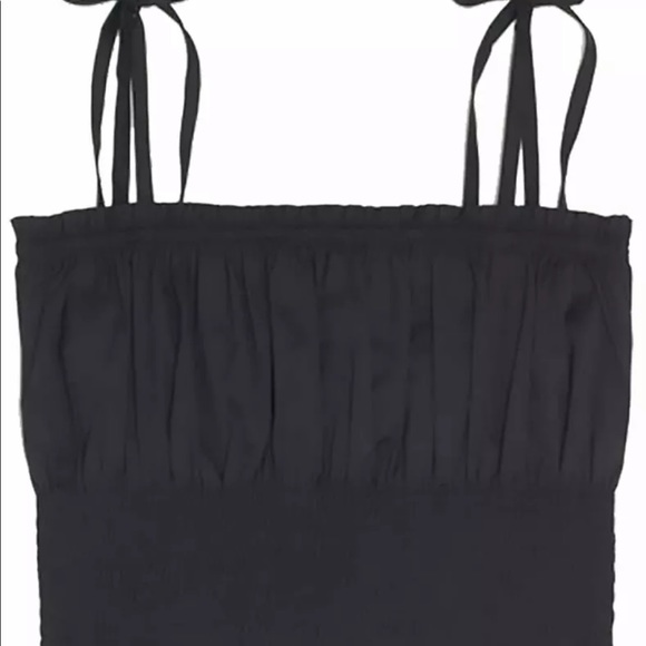 Danielle Bernstein Smocked Crop Top - Picture 2 of 3